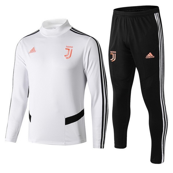 Trainingsanzug Kinder Juventus 2019-20 Weiß Schwarz Pink Fussballtrikots Günstig